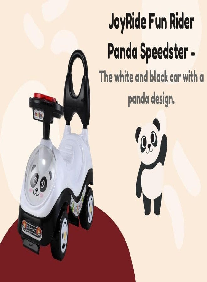 JoyRide Fun Rider Ride on & Car for Kids with Light,Music & Horn Steering, Push Car for Baby with Backrest, Safety Guard & Big Wheels, Ride on for Kids 1 to 3 Years Upto 25 Kgs (Black White) - Image 3